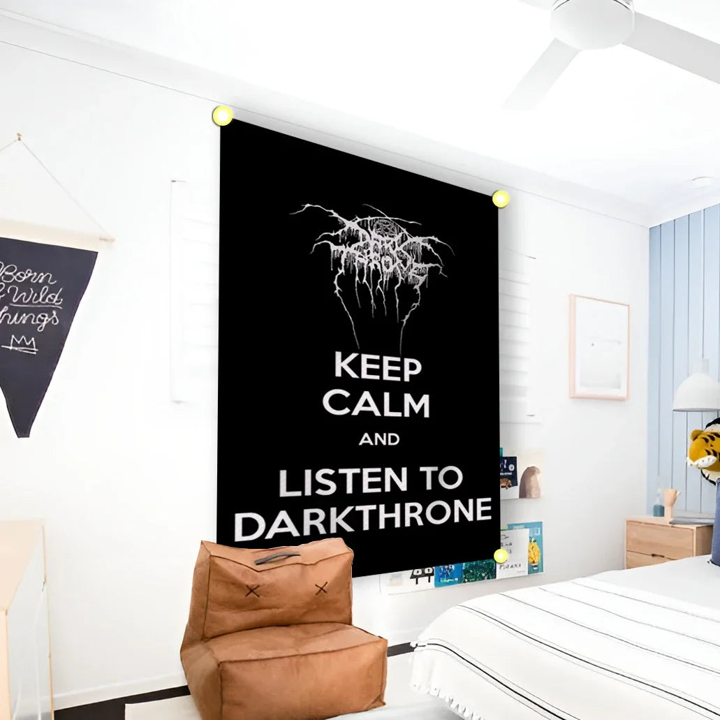 Darkthrone True Norwegian Black Metal Harajuku Funny Print Cotton Streetwear Tapestry Banner Flag - Premium flag from Lizard Vigilante - Just $12.99! Shop now at Lizard Vigilante