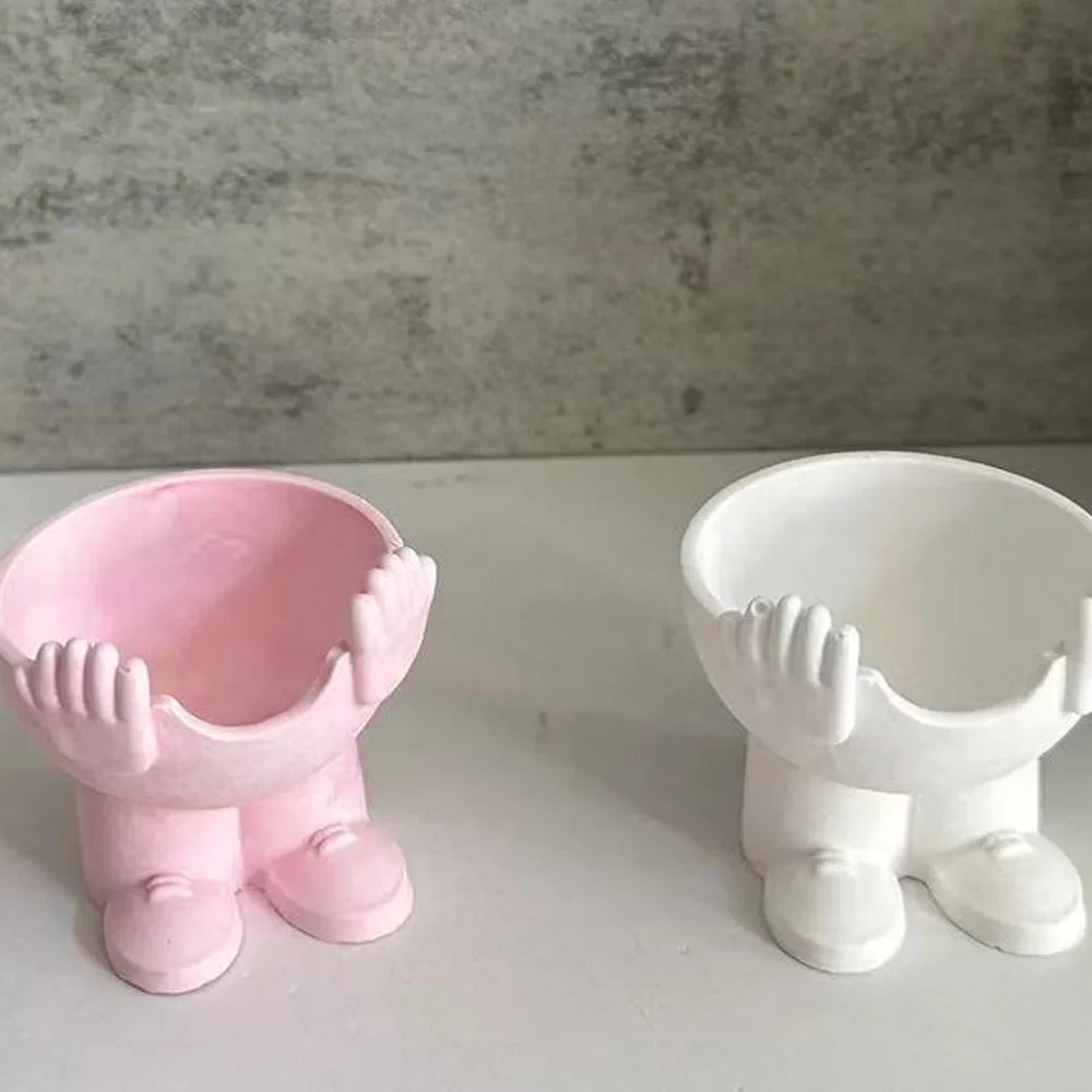 Easter Egg Cup Holders Mold DIY Drip Glue Gypsum Cement Silicone Mould Egg Jewelry Necklace Storage Tray Mold Home Decor