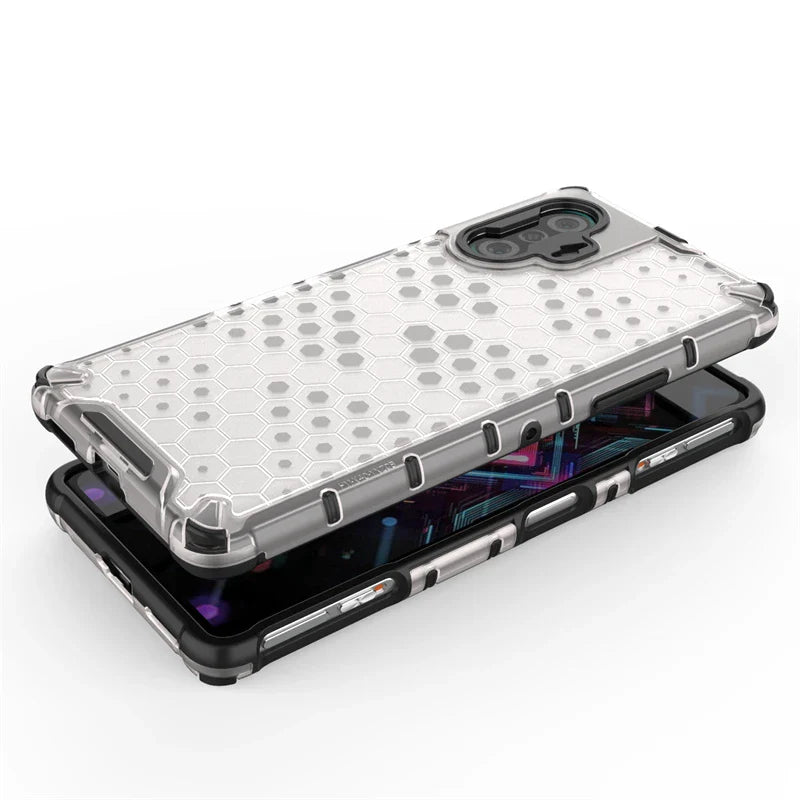 Shockproof Case for Redmi K40 Gaming Cover Xiaomi Redmi K40 Gaming New Transparent Honeycomb Clear Cover Redmi K40 Gaming Fundas