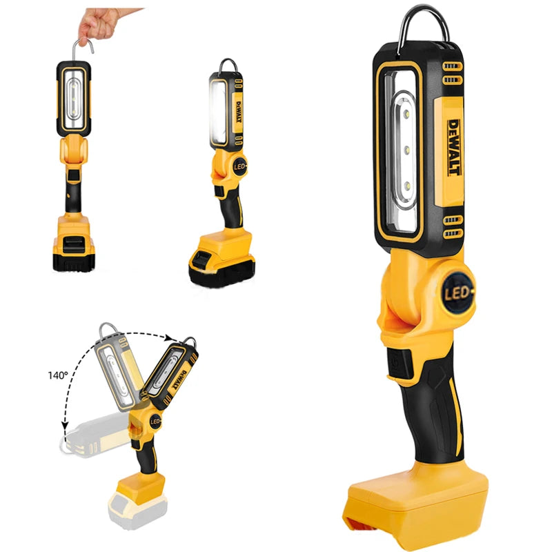 Dewalt 20V Battery-Powered Outdoor LED Work Light – Portable Flashlight for Camping, Fishing & Field Adventures - Premium work light from Lizard Vigilante - Just $64.99! Shop now at Lizard Vigilante