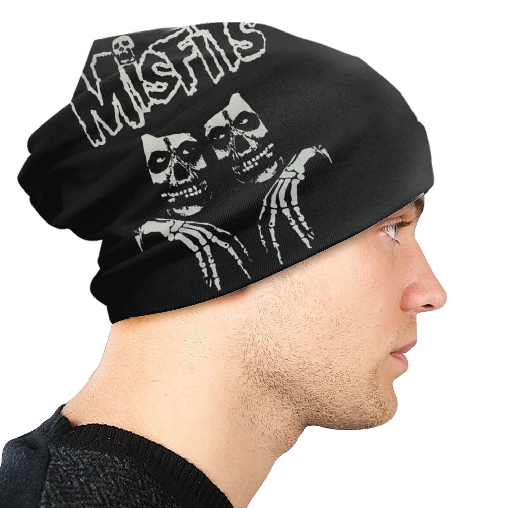 Misfits Horror Punk Rock Knit Beanie – Unisex Winter Skull Cap for Men & Women - Premium beanie from dsers - Just $19.99! Shop now at Lizard Vigilante