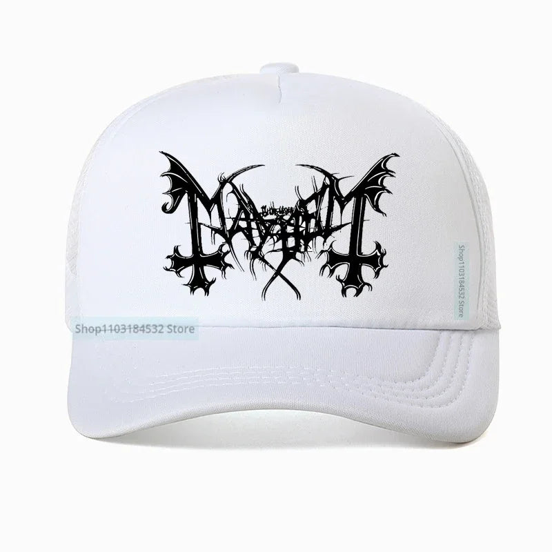 Mayhem Death Hat - Norwegian Heavy Metal Fashion Snapback - Premium hat from Lizard Vigilante - Just $23.88! Shop now at Lizard Vigilante