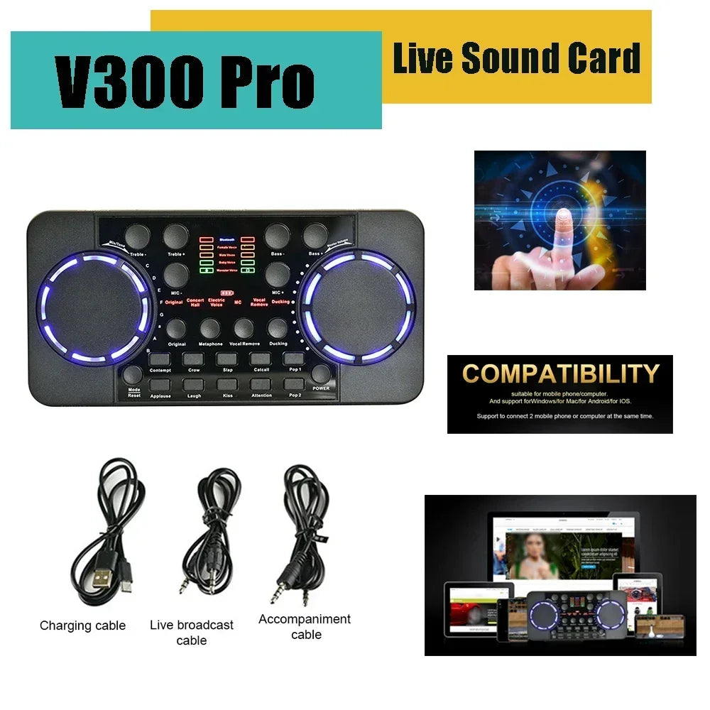 V300 Pro RiotFX Bluetooth Sound Console Mixer
