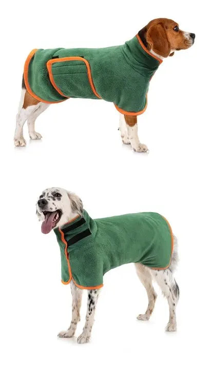 Pet Bathrobe – Fast Drying Microfiber Grooming Coat for Dogs | Absorbent, Soft, and Adjustable Towel for Small, Medium, and Large Dogs - Premium pet towel from Lizard Vigilante - Just $19.99! Shop now at Lizard Vigilante