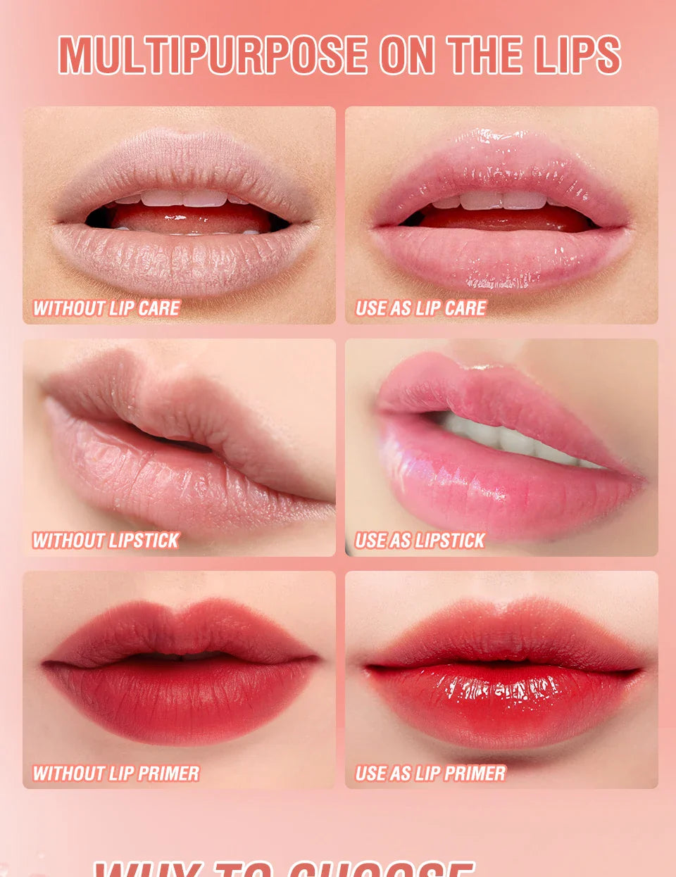 Long Lasting Color Changing Lipstick Moisturizing Lip Balm Natural Nourishing Beeswax Lip Gloss Lip Care Cosmetics