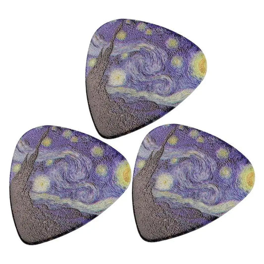 Guitar Pick Thin Medium and Heavy Picks Set – Artistic Star Sky Design for Bass, Acoustic, and Electric Guitar - Premium guitar picks from Lizard Vigilante - Just $12.99! Shop now at Lizard Vigilante