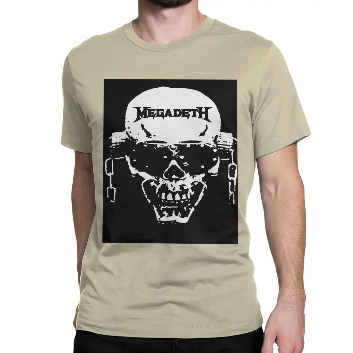 Unisex Megadeth Rock Band T-Shirt – 100% Cotton Casual Short Sleeve Tee for Music Fans - Premium T-Shirts from Lizard Vigilante - Just $24.88! Shop now at Lizard Vigilante