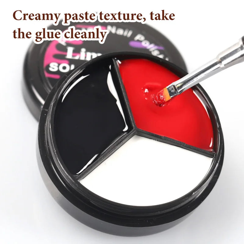 LIMEGIRL Solid Nail Art Gel Polish 15g 3 Colors Cream Soft Gel Polish for Nail Art Beginner DIY Design  Home/Salon Manicure Gift