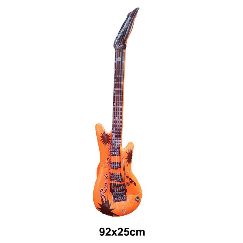 35inch Inflatable Guitar Inflatable Rock 'N Roll Electric Guitar for 80s 90s Themed Party Adults Kids Music Birthday Party - Premium  from Lizard Vigilante - Just $8.98! Shop now at Lizard Vigilante