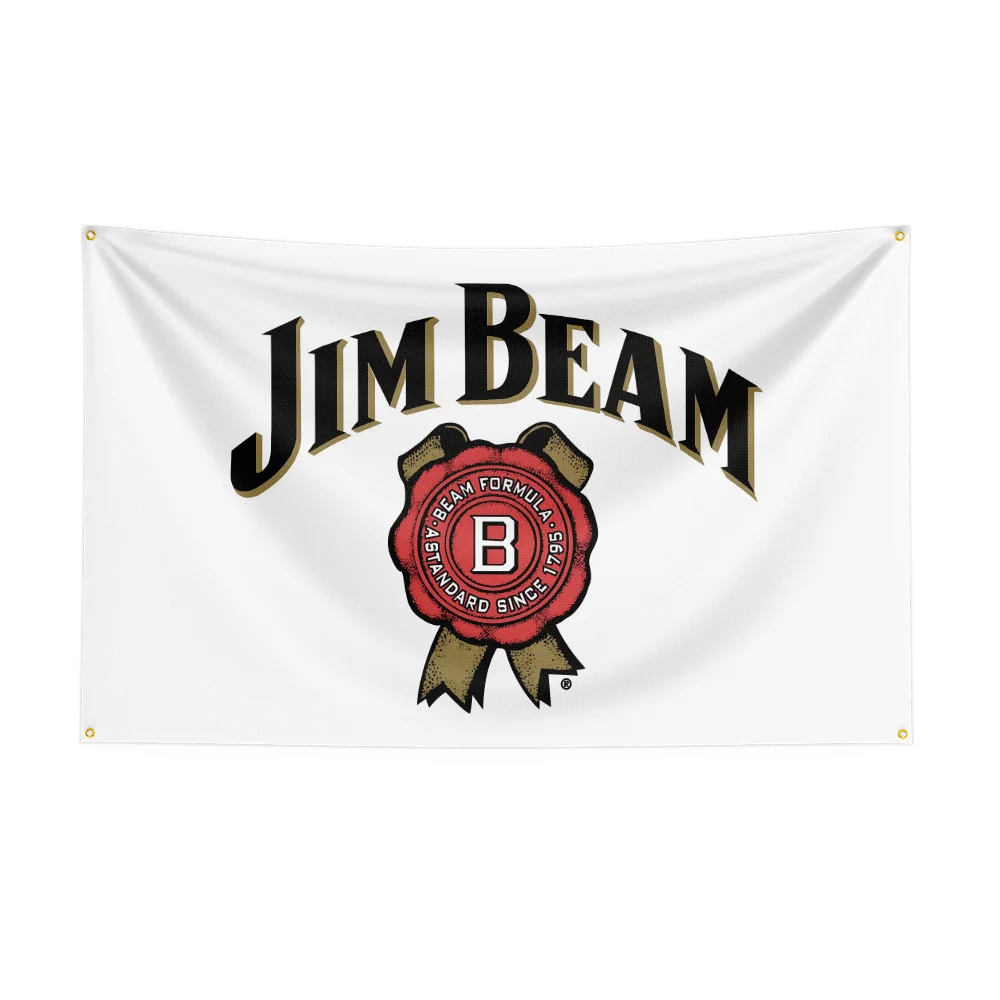 3×5ft Whisky Jim Beams Flag – Polyester Printed Alcohol Wine Banner for Drink, Rum, and Beer Decor - Premium  from Lizard Vigilante - Just $15.99! Shop now at Lizard Vigilante