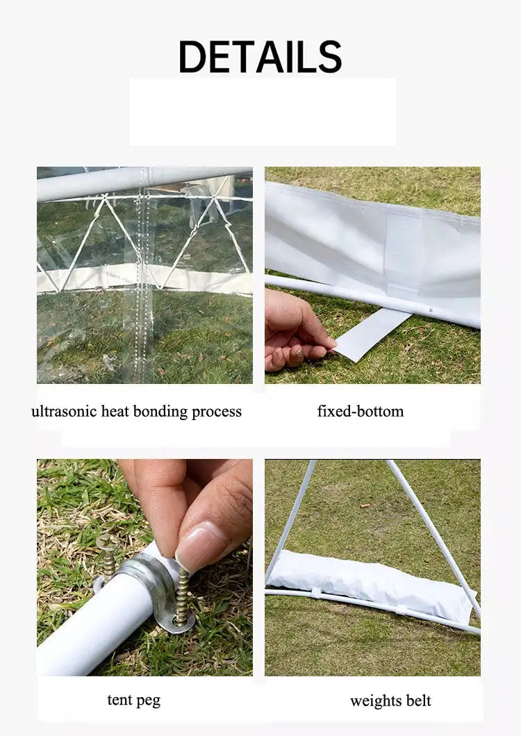 3.6M TPU Transparent Clear Bubble Dome Tent / Outdoor Event Party Camping Cafe Dining Plastic PVC Garden Igloo Dome Tent Luxury