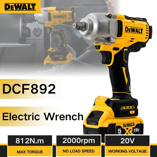 DEWALT DCF892 810Nm Electric Impact Wrench – High Torque 1/2 Inch 20V Brushless Cordless Beast for Power DIY & Pro Jobs - Premium impact wrench from Lizard Vigilante - Just $129.99! Shop now at Lizard Vigilante