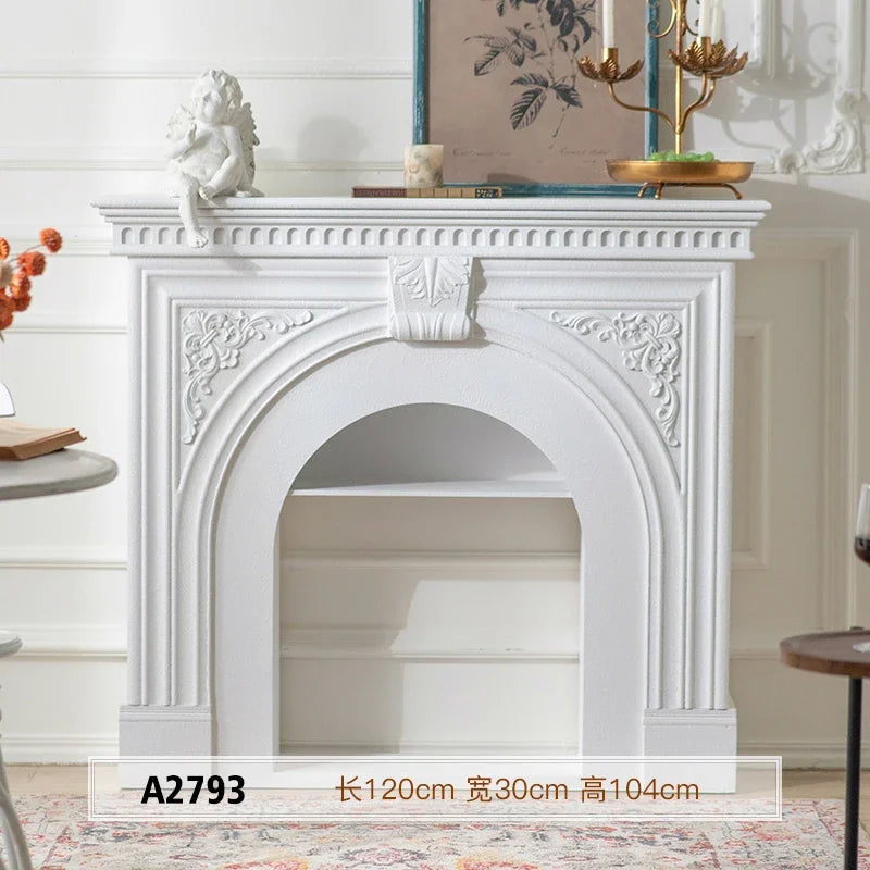 Timeless Glow: ZC Retro Solid Wood Decorative Fireplace Cabinet with Simulated Flame Heating for Luxe Living Rooms - Premium fireplace from dsers - Just $810.99! Shop now at Lizard Vigilante