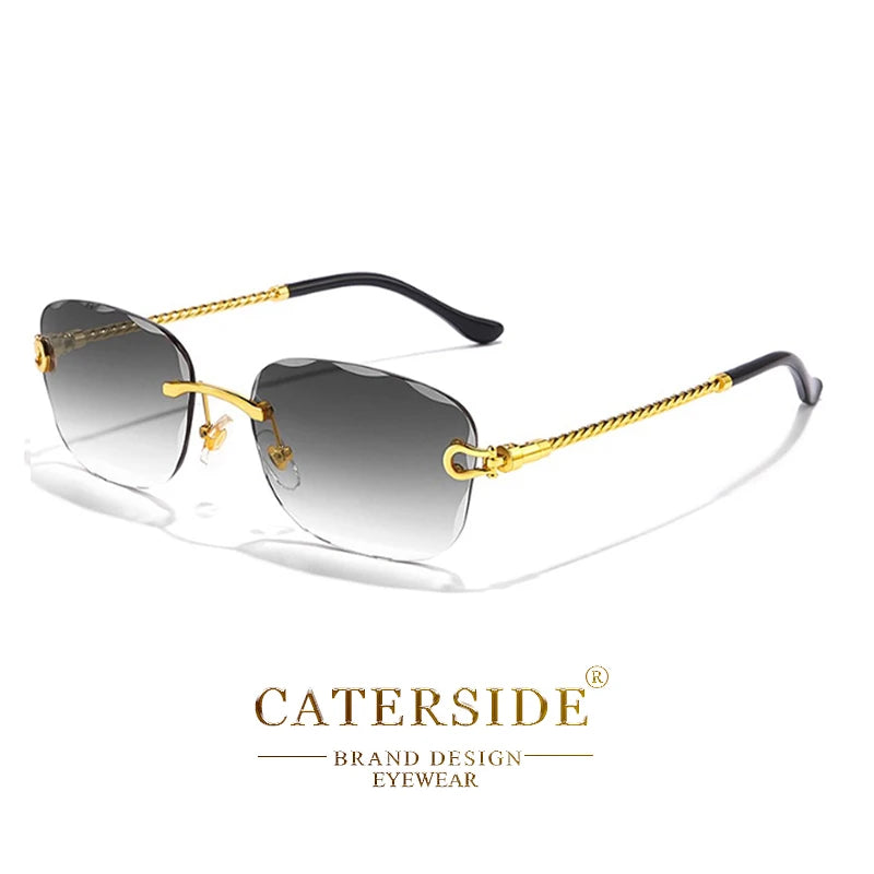 Rimcutter Royale: Caterside Retro Gradient Sunglasses – Blade Lens Street Icon Shades - Premium shades from dsers - Just $15.99! Shop now at Lizard Vigilante
