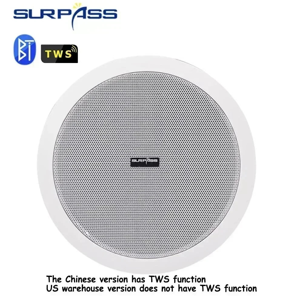 10W Bluetooth Ceiling Speaker with 6-Inch Full-Range Driver – Built-In Digital Class D Amplifier for Immersive Home Audio - Premium bluetooth speaker from Lizard Vigilante - Just $81.99! Shop now at Lizard Vigilante