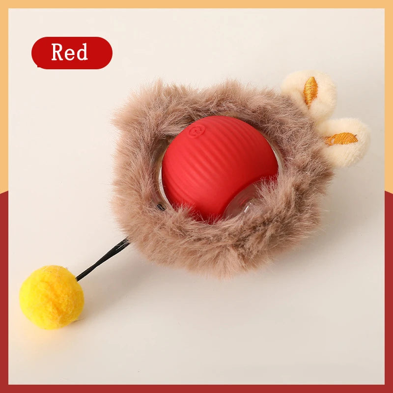 Interactive Cat Toy Rolling Ball - USB Rechargeable Smart Automatic Teaser for Cats and Kittens - Premium cat toy from Lizard Vigilante - Just $19.99! Shop now at Lizard Vigilante