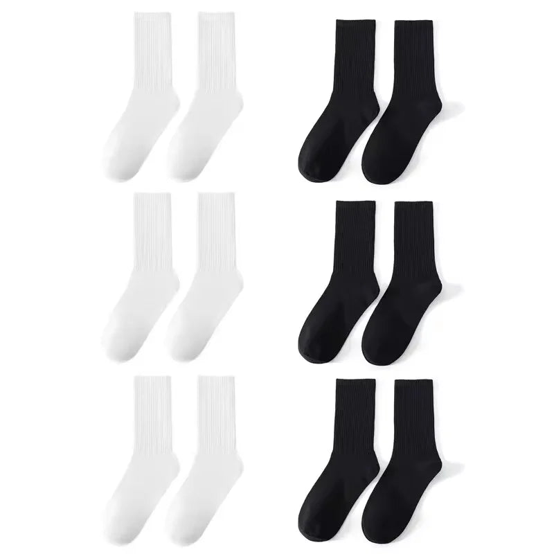 5 Pairs Of Men's Socks, Autumn And Winter Vintage Fun Fashion Athletic Socks, Sports Trend Socks - Premium socks from Lizard Vigilante - Just $12.88! Shop now at Lizard Vigilante