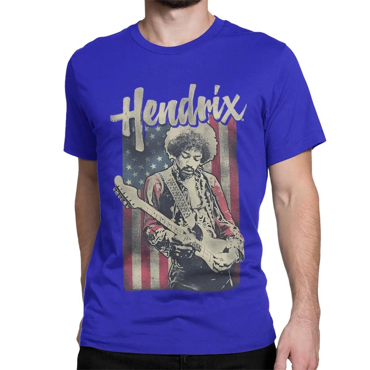 Rock Guitar Singer T Shirt Men Women Pure Cotton Fashion T-Shirt Jimi H-Hendrixs Hendricks Tee Shirt Short Sleeve Clothes Big Size - Premium T-Shirts from Lizard Vigilante - Just $21.99! Shop now at Lizard Vigilante