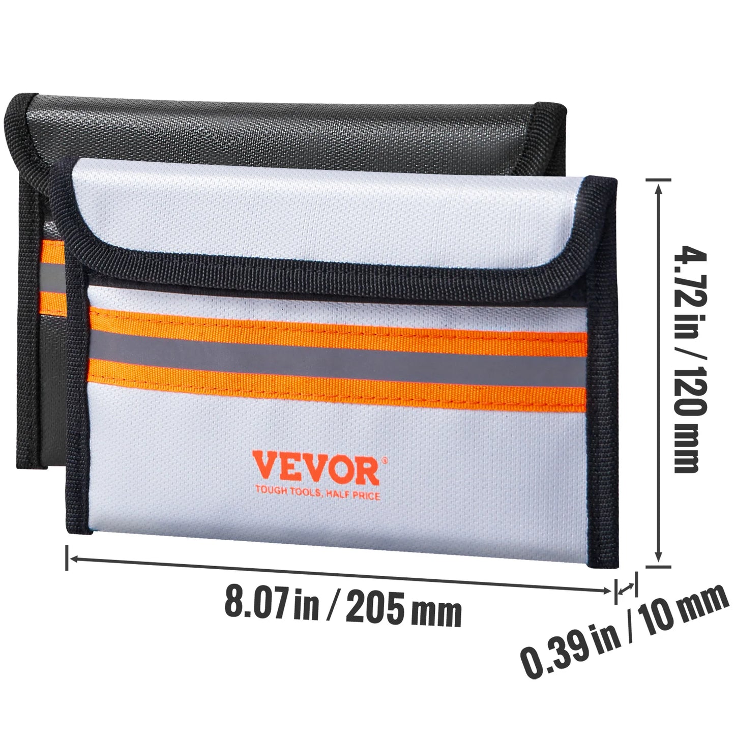 VEVOR Fireproof Document Box with 3 Storage Layers Fireproof Document Bag for Wallet Money Storage Passport Documents Bank File - Premium  from Lizard Vigilante - Just $15.99! Shop now at Lizard Vigilante