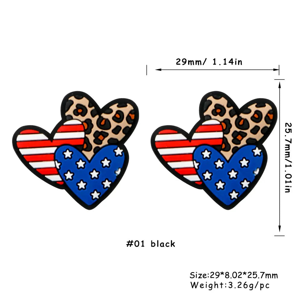 Kovict 5/10Pcs New Focal Silicone Beads Easter Series Bead For Jewelry Making DIY  KeyChain Bracelet Necklace Pen Accessories