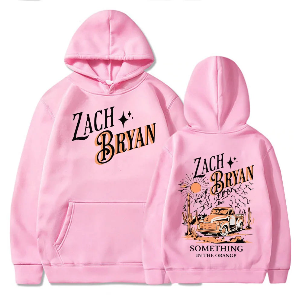 Zach Bryan "Something In The Orange" Hoodie – Western Country Music Inspired Pullover Sweatshirt for Men & Women, Cozy Fleece Hooded Top - Premium hoodie from Lizard Vigilante - Just $48.88! Shop now at Lizard Vigilante