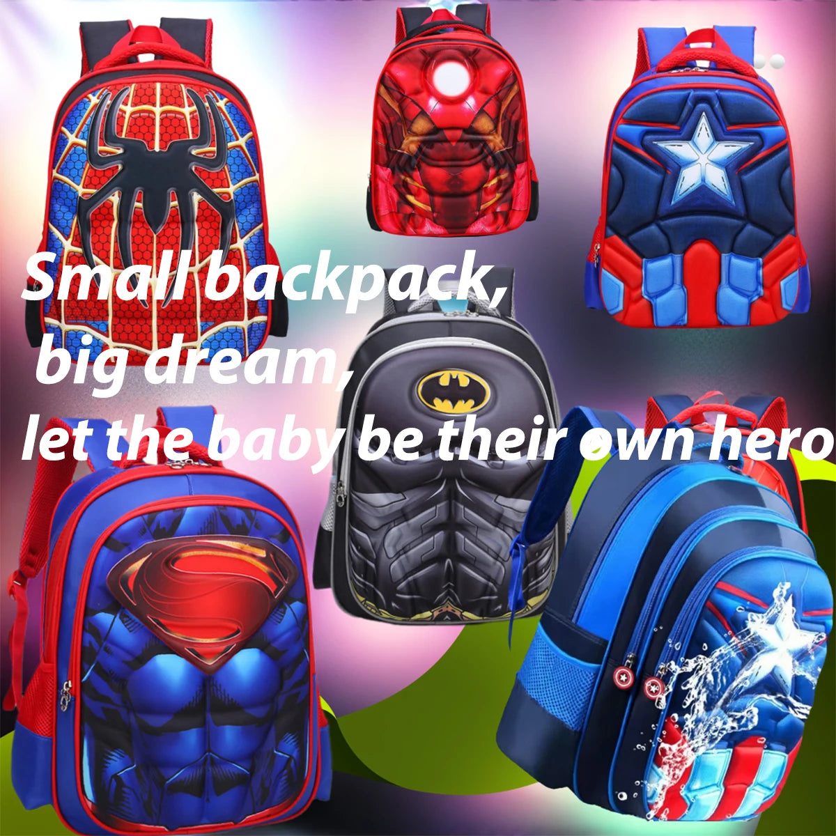 Marvel Cartoon Superhero Rucksack – Waterproof Kids Travel Backpack for Boys & Girls – Adventure Awaits - Premium backpack from Lizard Vigilante - Just $55.99! Shop now at Lizard Vigilante
