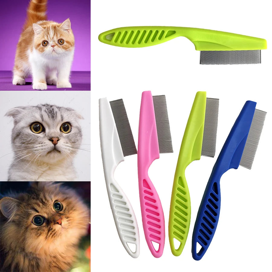 Pet Hair Stainless Steel Flea Comb for Cat Dog Pet Shedding Comb Comfort Cats Flea Hair Grooming Comb Dog Cat Fur Removal Brush - Premium pet comb from Lizard Vigilante - Just $12.99! Shop now at Lizard Vigilante