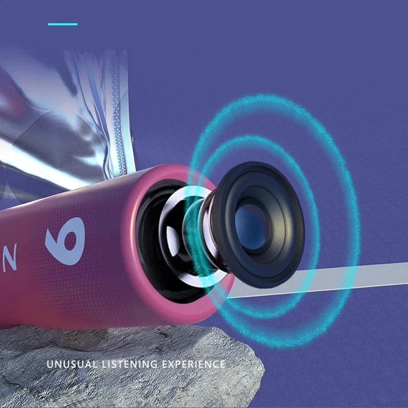 Portable Bluetooth 5.2 Speakers - True Wireless Subwoofer Outdoor Sound Box with Radio Support And 2000mA Power Bank Function