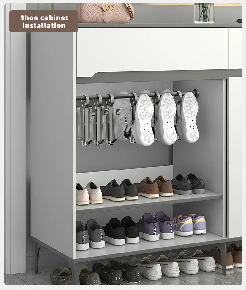 Household Shoes Drying Rack Balcony Foldable Shoe Hanger Clothing Hook Sneaker Rack Home Storage Lundary Tools