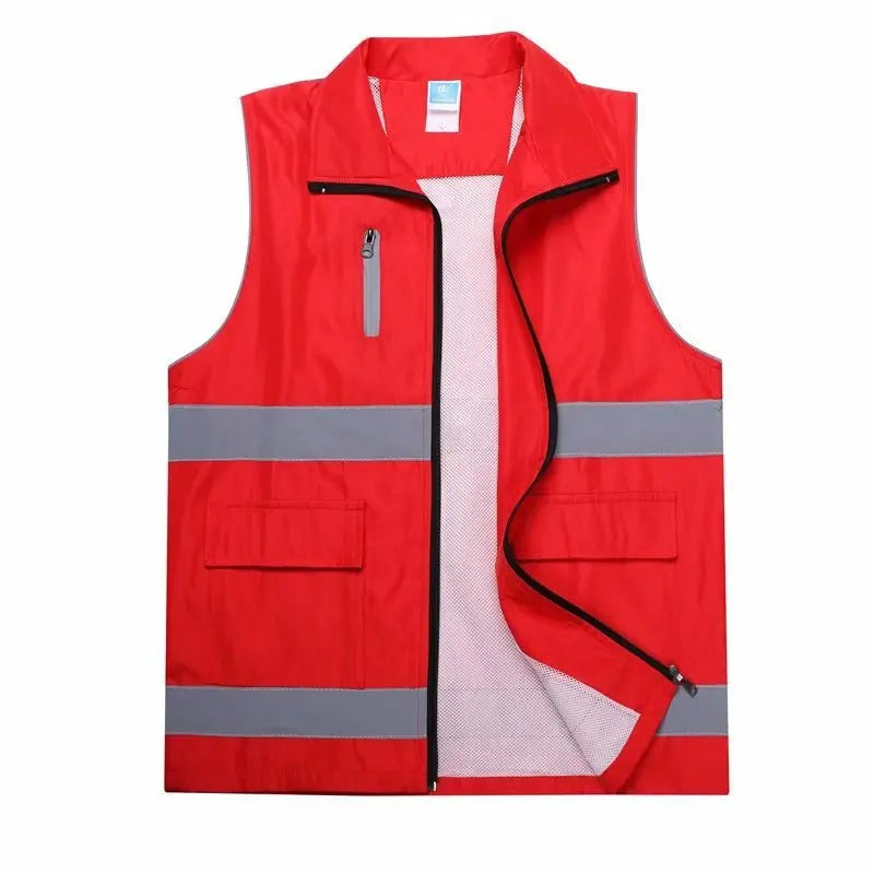 Night Reflective Safety Vest - High Visibility Workwear - Premium vest from Lizard Vigilante - Just $19.88! Shop now at Lizard Vigilante