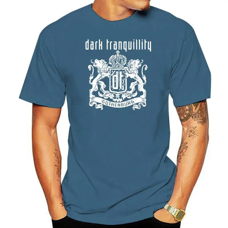 Dark Tranquillity Gothenburg Black T-Shirt Cotton Tshirt Melodic Death Metal Humor Casual Tee Tops - Premium T-Shirt from Lizard Vigilante - Just $23.99! Shop now at Lizard Vigilante