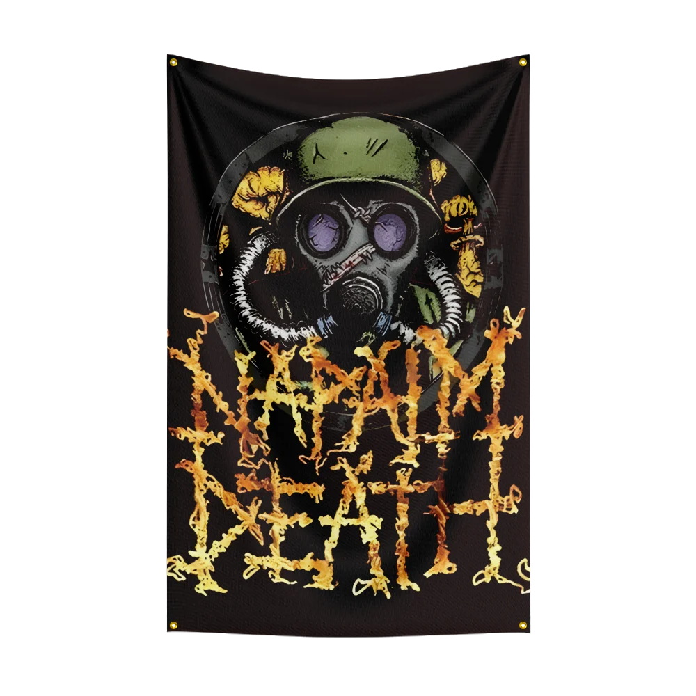 Napalm Death Rock Band Flag – 3x5 Ft Heavy Metal Polyester Digital Printed Banner for Wall & Outdoor Decoration - Premium flag from Lizard Vigilante - Just $15.99! Shop now at Lizard Vigilante