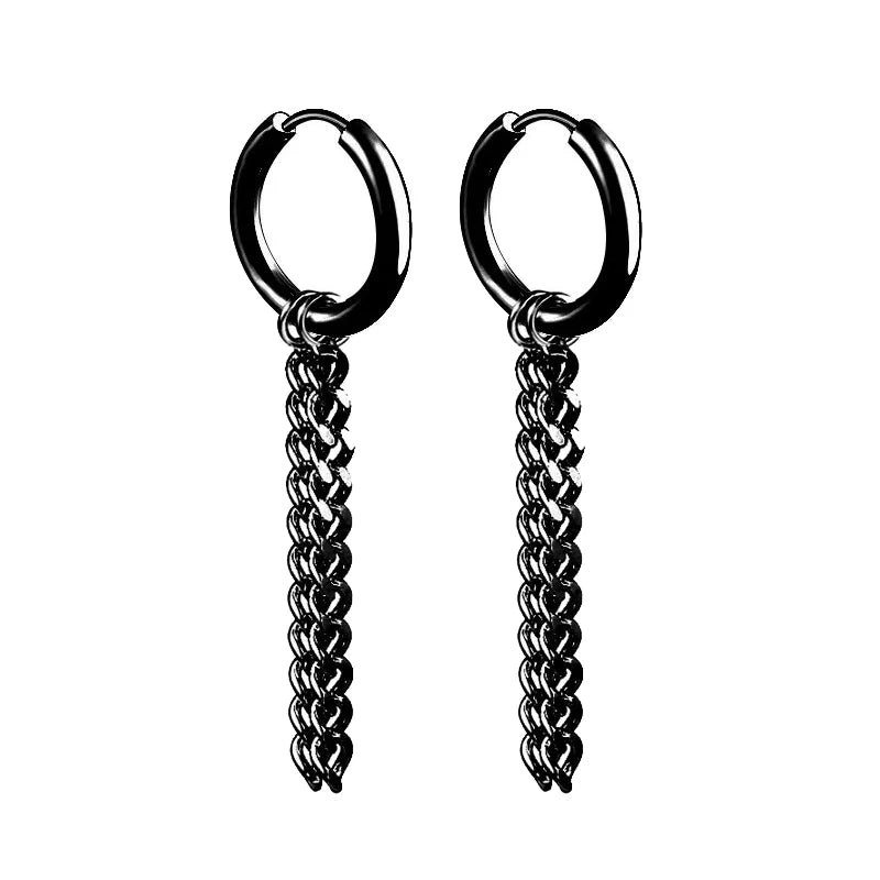 Punk Stainless Steel Stud Earrings - Edgy and Stylish - Premium earrings from Lizard Vigilante - Just $19.88! Shop now at Lizard Vigilante