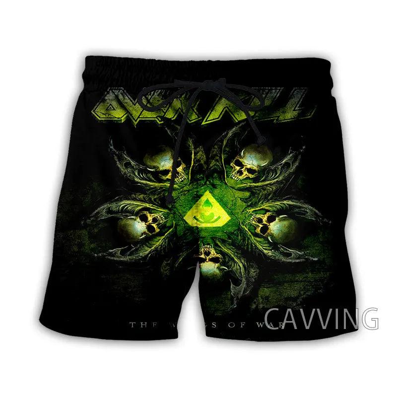 Overkill Band Summer Beach Shorts Streetwear Men Quick Dry Vacation Casual Shorts Women/Men's 3D Print - Lizard Vigilante