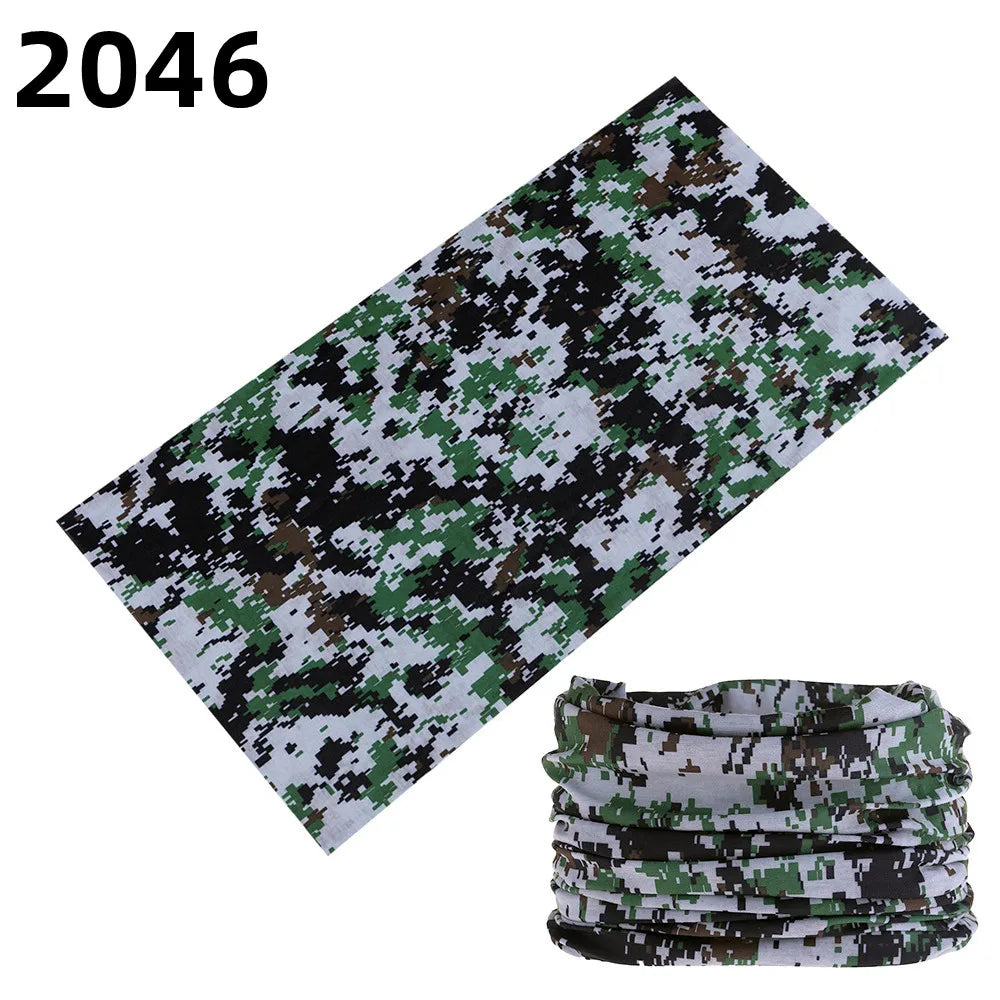 Camouflage Seamless Magic Bandana Buffs Neck Gaiter Paisley Headband Cycling Fishing Tube Face Shield Men Women Scarf Mask Cap - Premium neck gaiter from Lizard Vigilante - Just $5.99! Shop now at Lizard Vigilante