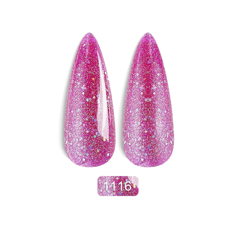 Rainbow Ghini Ultra Shiny Glitter Gel Nail Polish Semi-permanent Gellack UV Varnish Gold Silver Metal Gel Nail Art Wholesale Top