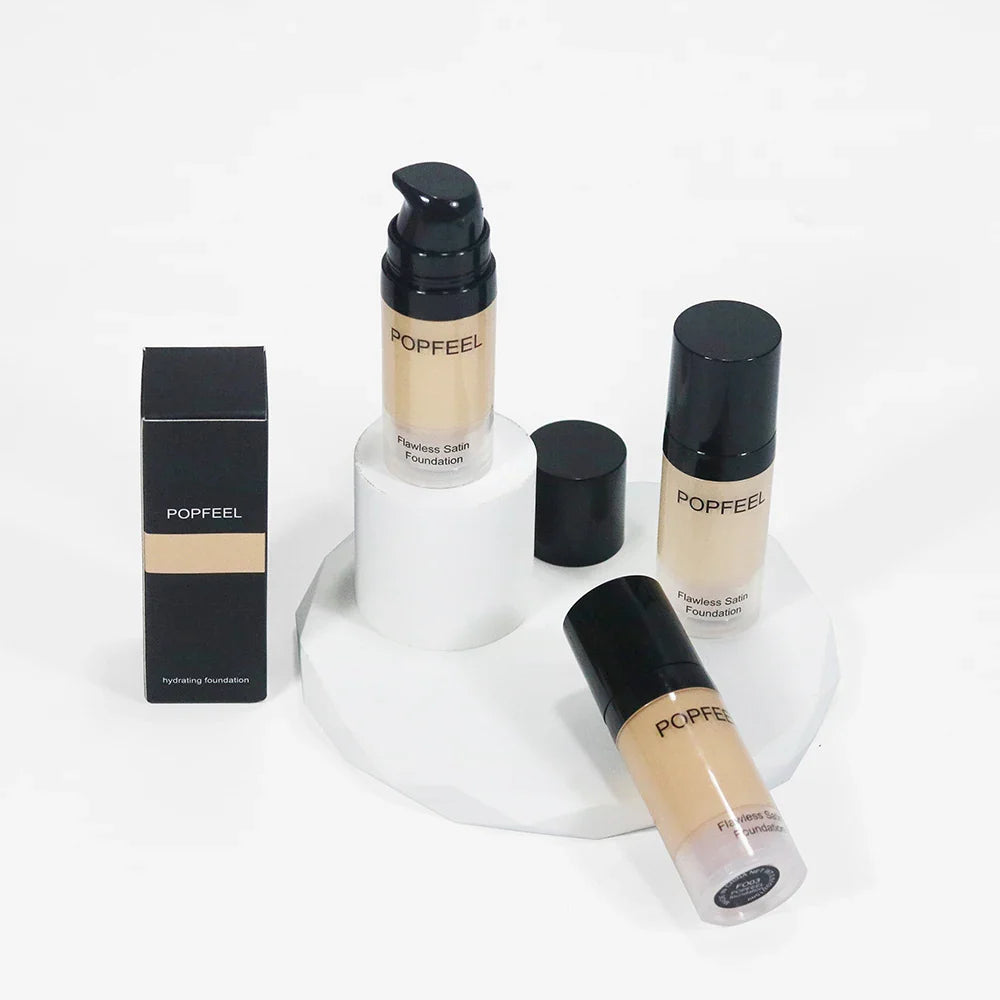 POPFEEL Long-lasting Soft focus Foundation - Clear Finish, Buildable Coverage, and Natural Bare Skin Effect | Flawless Makeup