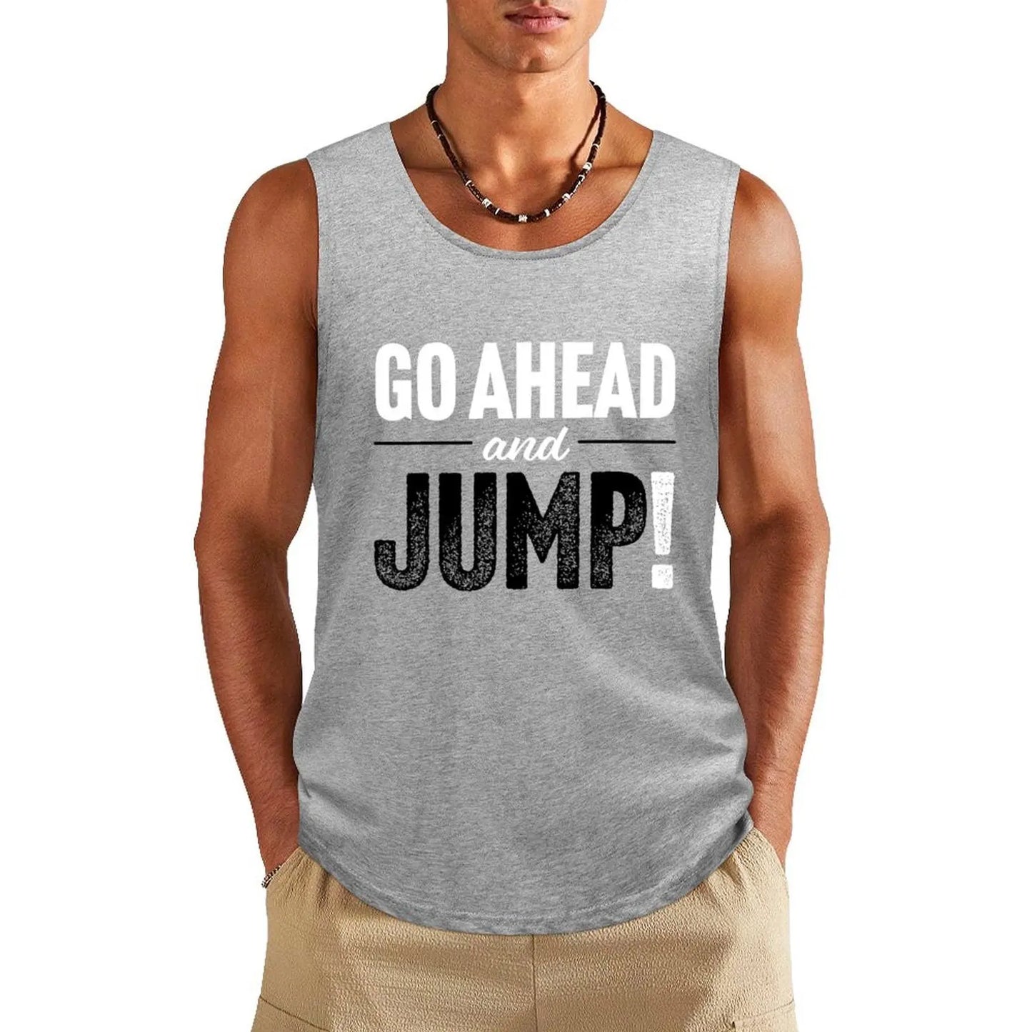 Jump Van Halen Tank Top – Men’s Rock-Inspired Sleeveless Tee - Premium Tank Top from Lizard Vigilante - Just $27.99! Shop now at Lizard Vigilante