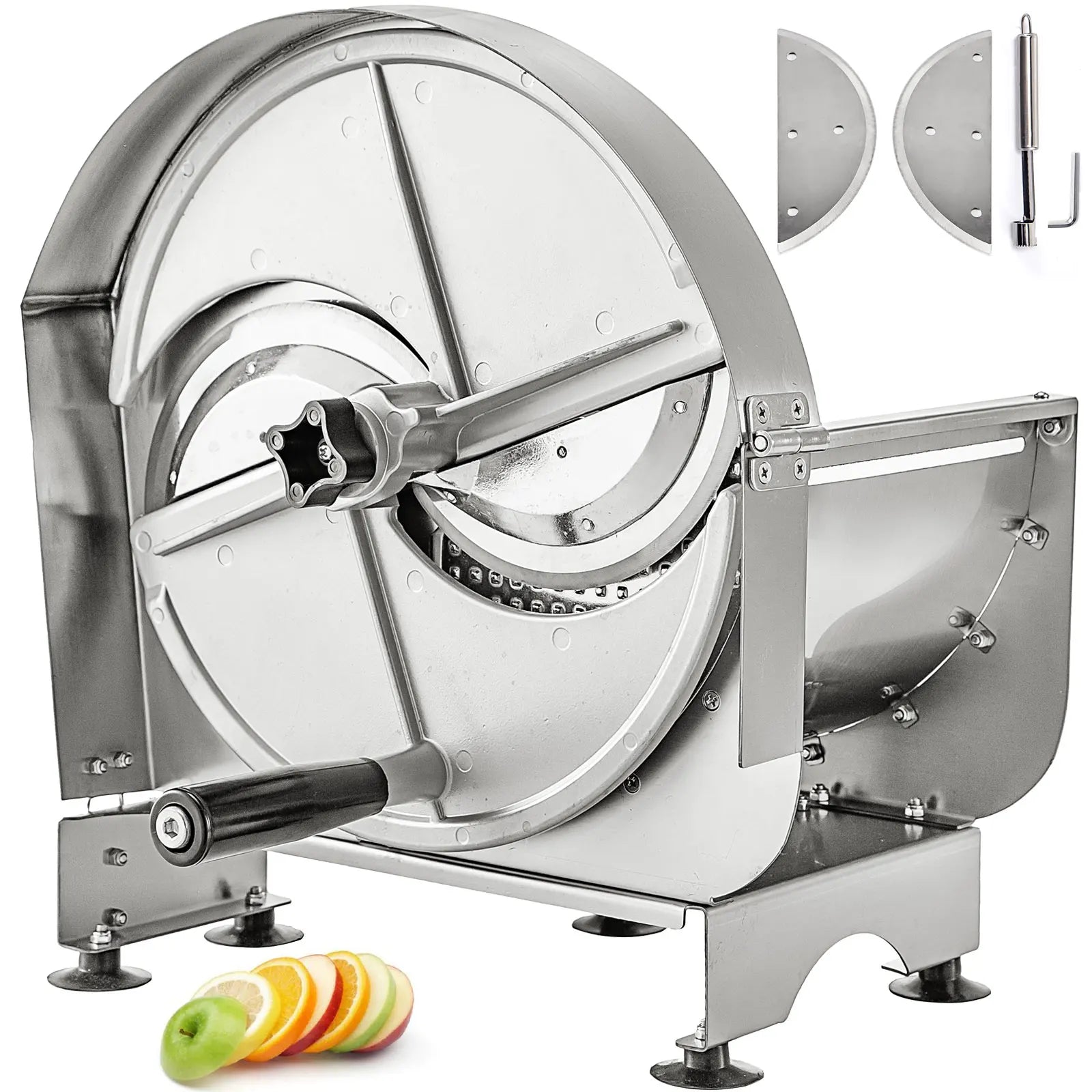 VEVOR Commercial Manual Fruit Slicer – Adjustable 0.2-12mm Multi-Function Vegetable Cutter for Home & Commercial Use – Aluminum & Stainless Steel Kitchen Slicing Tool - Premium slicer from Lizard Vigilante - Just $279.99! Shop now at Lizard Vigilante