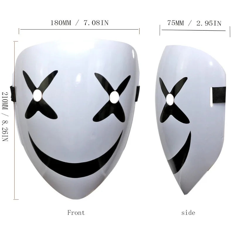Leech Smile Ghostface Riot Mask Full-Face Horror Panic Edition