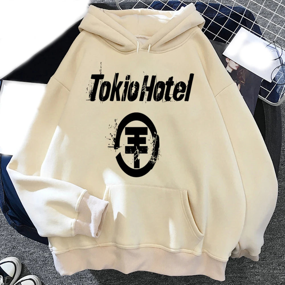 Tokio Hotel Rock Band Unisex Hoodie – Printed Hip Hop Pullover Sweatshirt - Premium hoodies from Lizard Vigilante - Just $42.88! Shop now at Lizard Vigilante