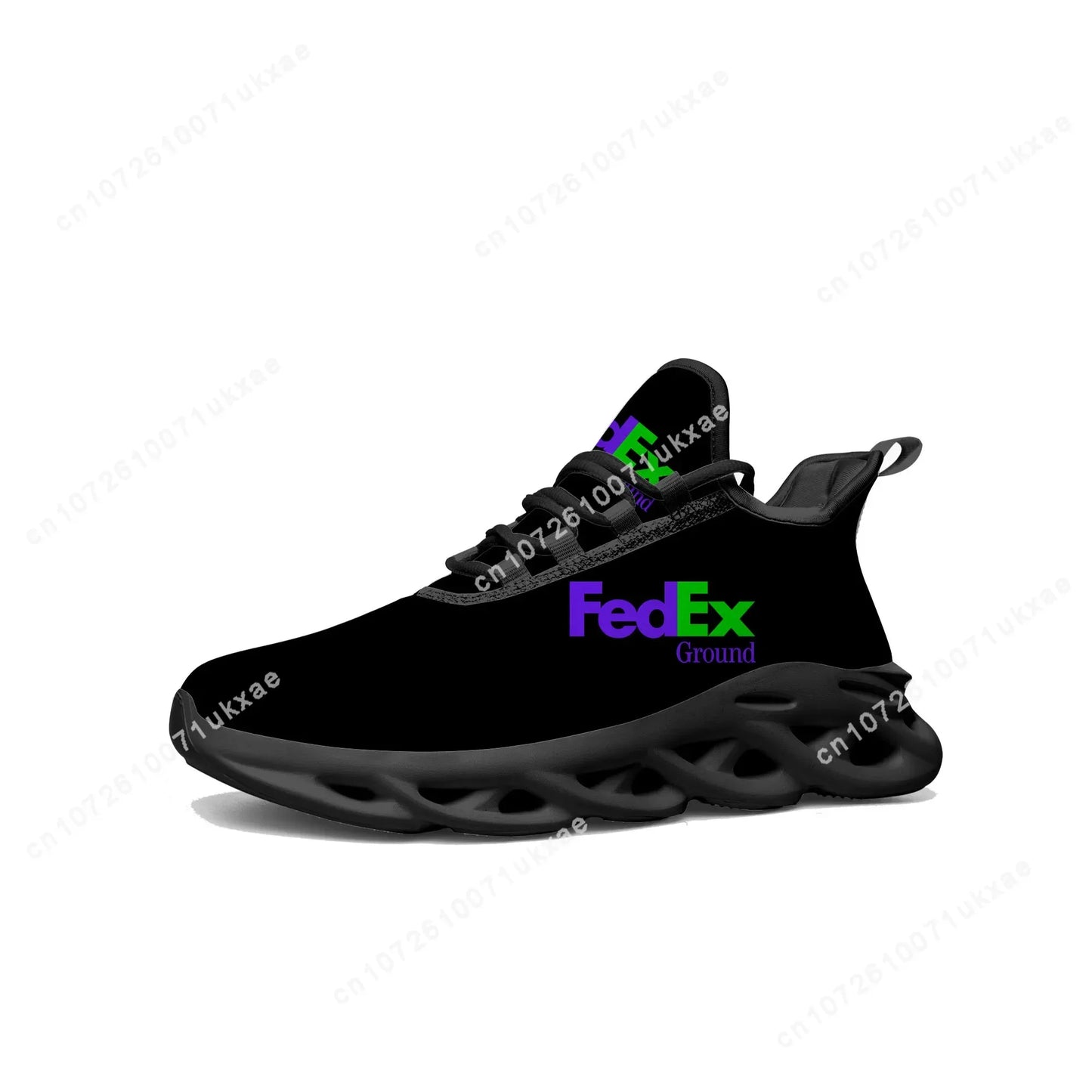 FedEx Flats Sneakers | Custom-Made Mesh Sports Shoes for Men & Women | Breathable, Lightweight, Hard-Wearing Lace-Up Design - Premium shoes from Lizard Vigilante - Just $53.88! Shop now at Lizard Vigilante