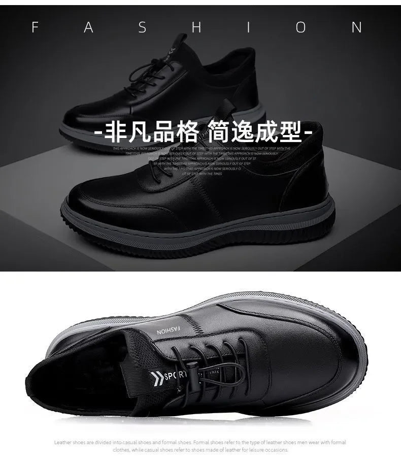 Male Business Leather Casual Shoes New Hot Selling Men's Sneakers Brand Comfortable Slip-on Loafers for Men 2023 Tenis Masculino - Premium  from Lizard Vigilante - Just $32.99! Shop now at Lizard Vigilante