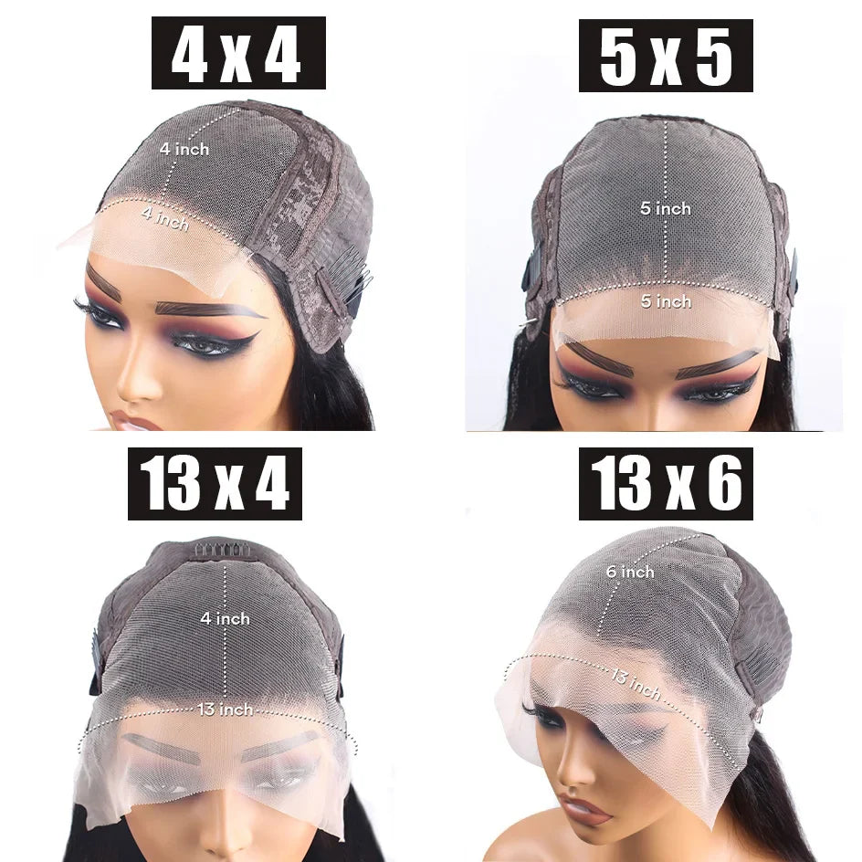 Lafino 40 Inch 13x6 Lace Front Human Hair Wig Straight Hd Lace Frontal Wig 13x4 Black Wig Human Hair Bob Wigs For Women