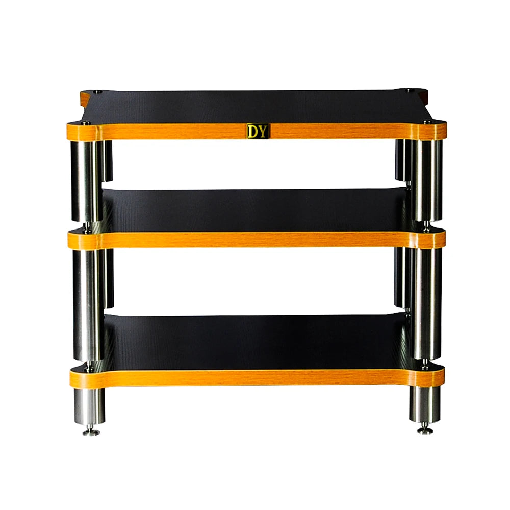 🎶 CHANGELIN Iron Reverb HiFi Audio Rack — Heavy-Duty CD Player, DAC & Amplifier Cabinet with Shock-Absorbing Spikes for Pure Sonic Power