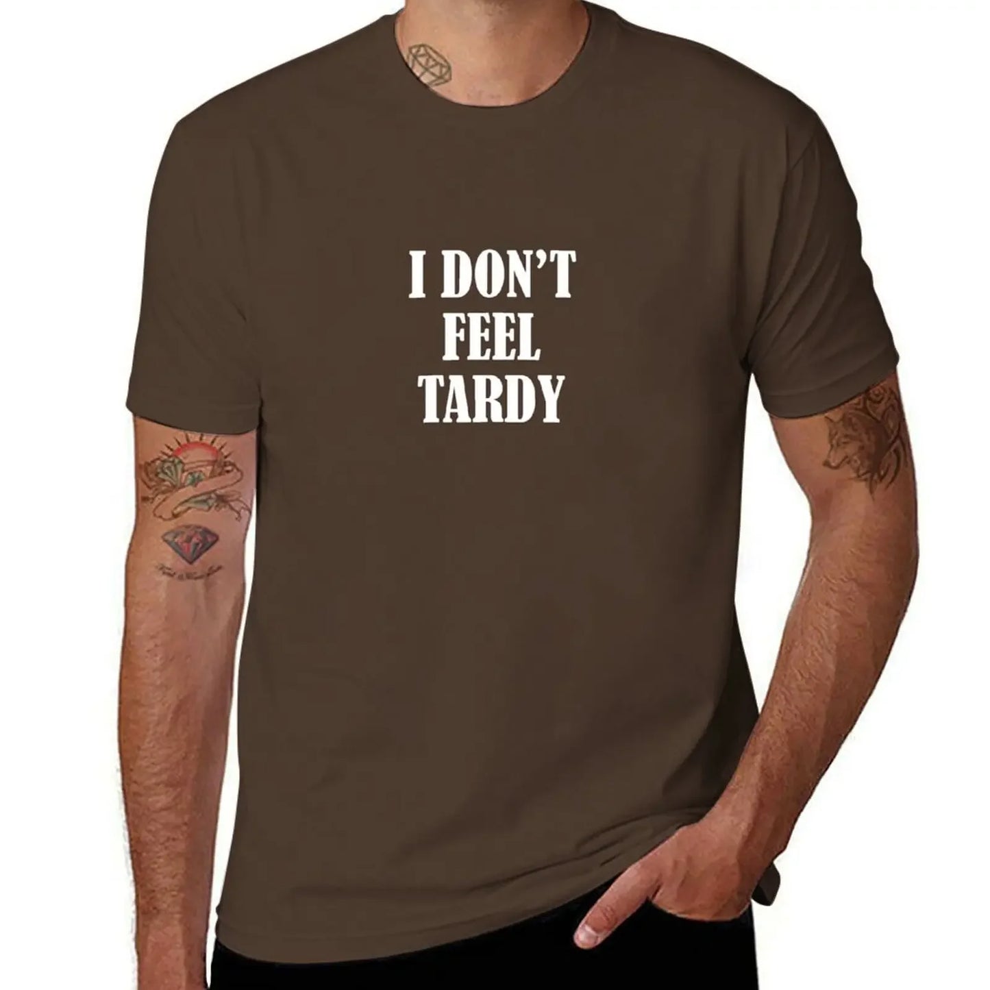 Van Halen "I Don’t Feel Tardy" T-Shirt – Funny Anime Graphic Tee for Men - Premium T-Shirt from Lizard Vigilante - Just $22.88! Shop now at Lizard Vigilante