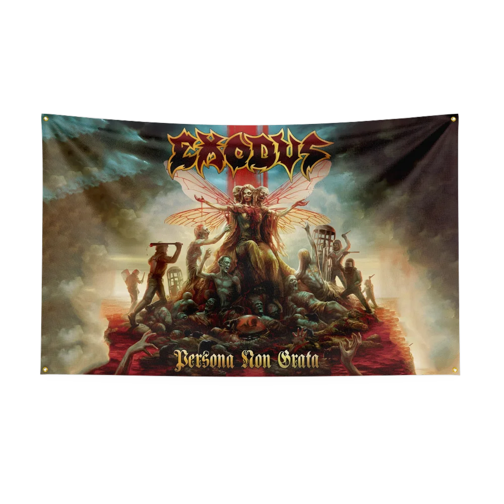 3x5 Ft Exodus Thrash Metal Rock Band Flag – Polyester Digital Printing Banner for Bedroom Wall Art & Outdoor Tapestry Decoration - Premium flag from Lizard Vigilante - Just $17.99! Shop now at Lizard Vigilante