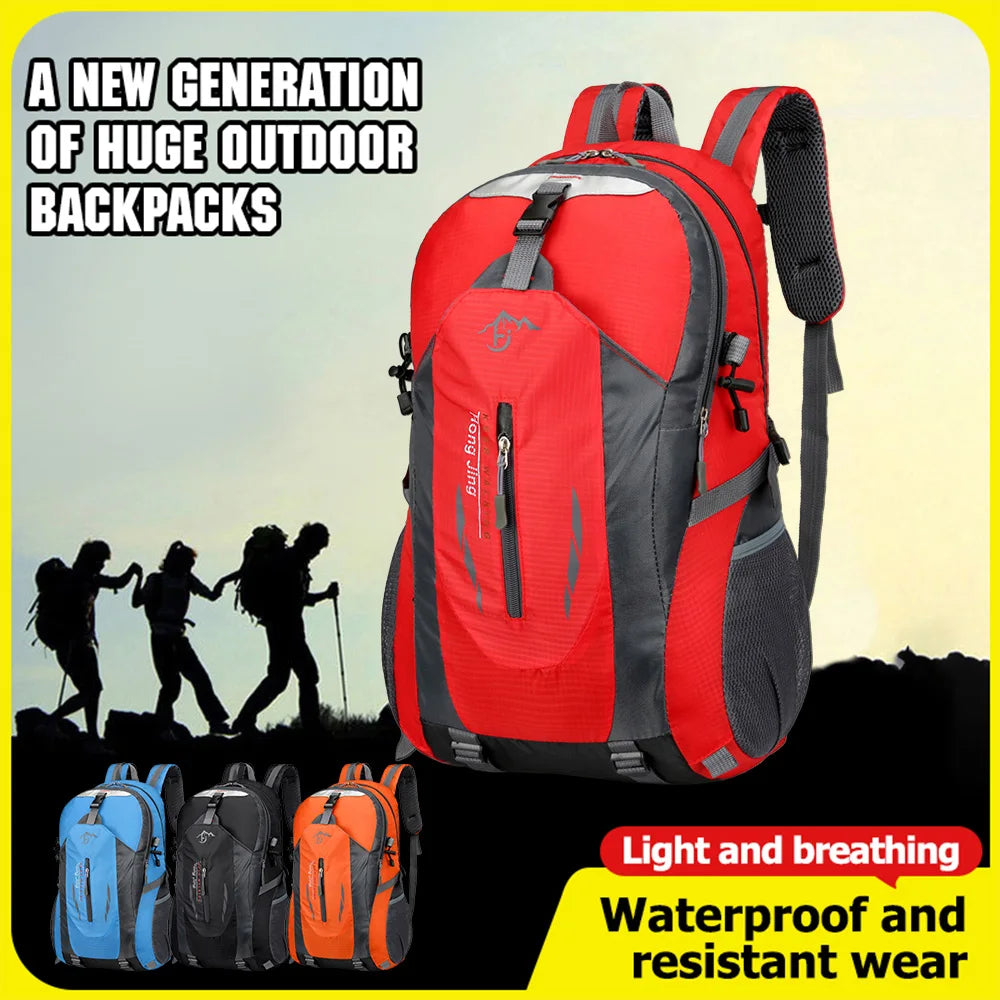 40L Waterproof Hiking Backpack | Lightweight & Durable for Adventure - Premium backpack from Lizard Vigilante - Just $23.99! Shop now at Lizard Vigilante