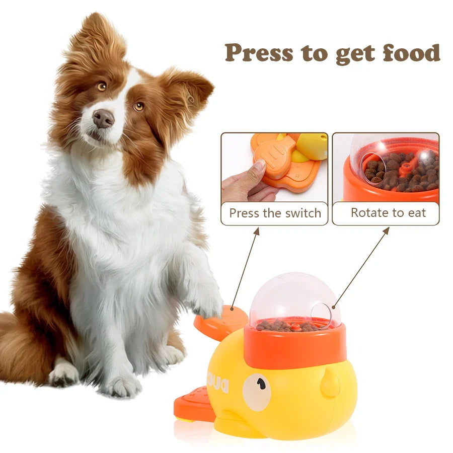 Pet Treat Dispenser, Automatic Snack Feeder for Cat Dog, Anti-Gulping Slow Feeder Bowls for Healthy Eating for Pet Accessories