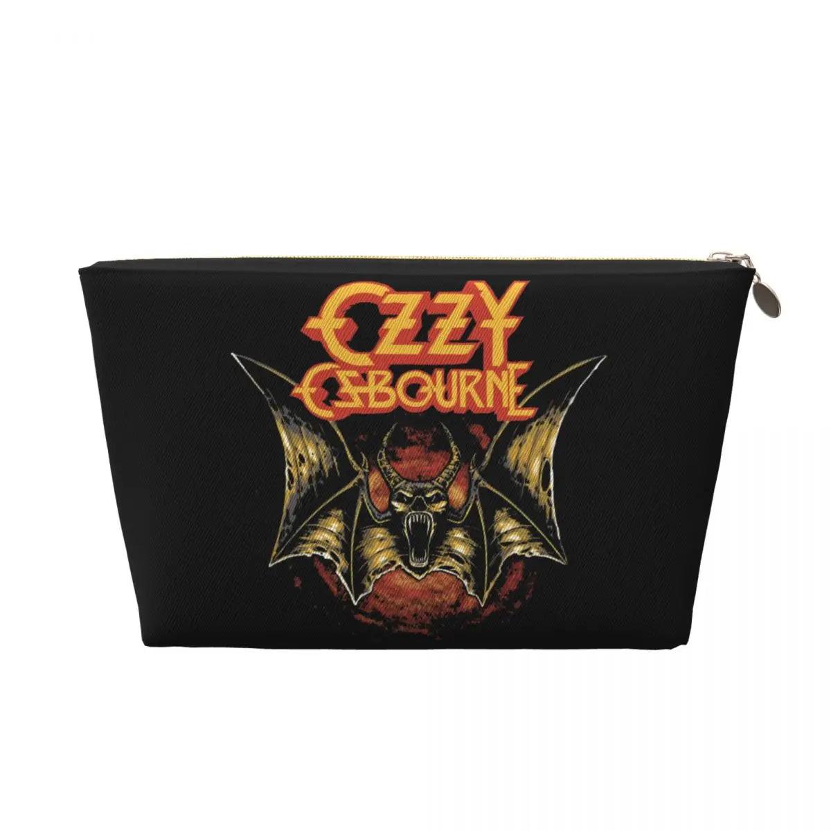 Custom Heavy Metal Rock Ozzy Osbourne Travel Toiletry Bag for Women Makeup Cosmetic Organizer Beauty Storage Dopp Kit - Premium makeup bag from Lizard Vigilante - Just $20.99! Shop now at Lizard Vigilante